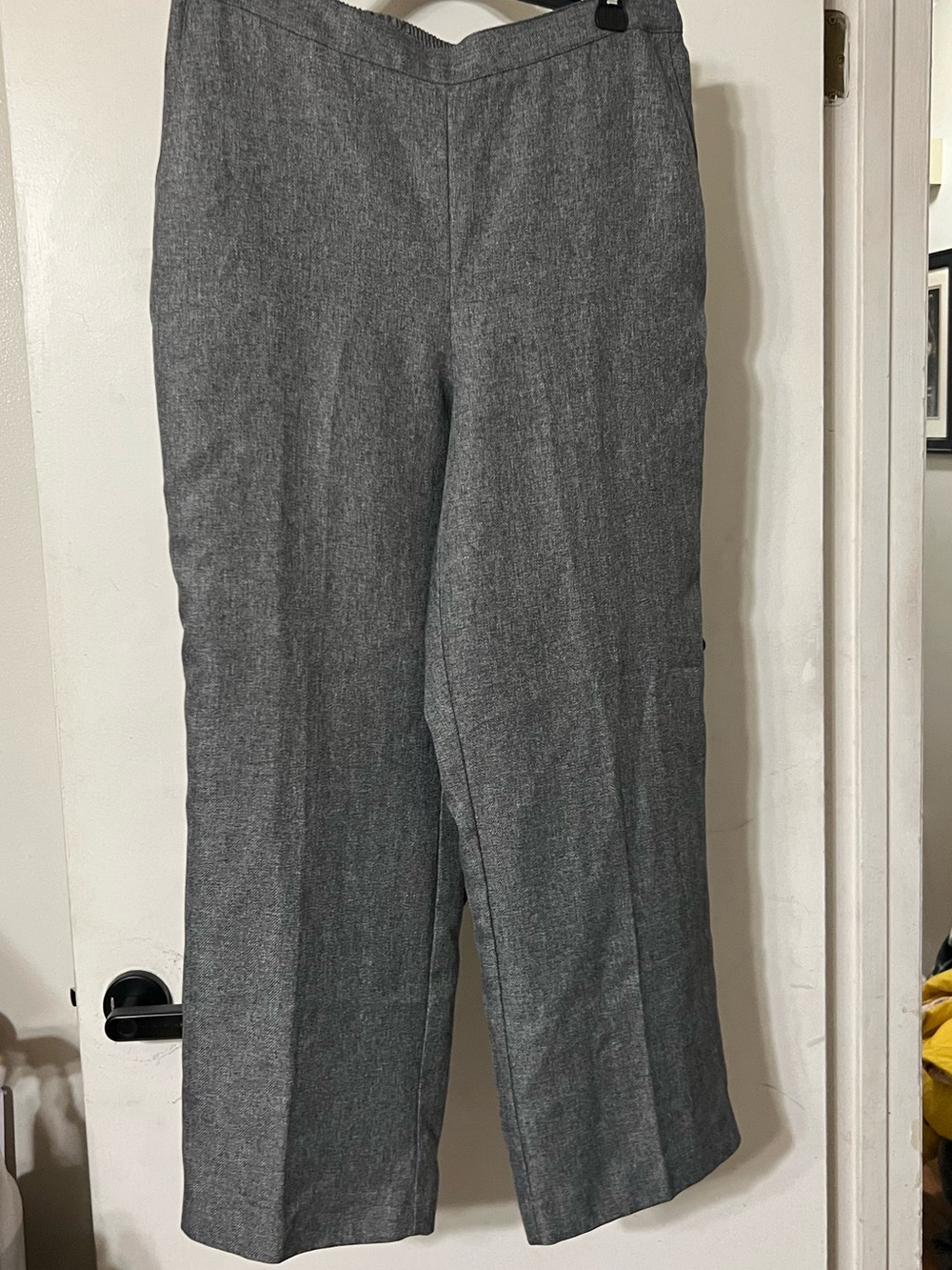 Alfred Dunner Gray Straight-Leg Dress Pants